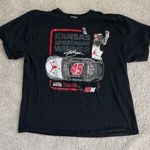 Kurt Bush 23XI Black Kansas Speedway Graphic T-Shirt